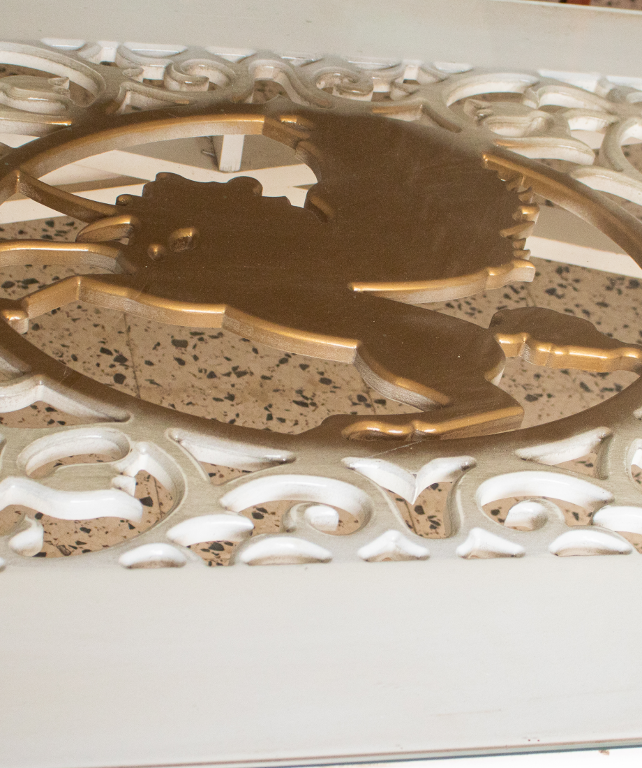 table basse en verre avec pieds croisés – Image 2